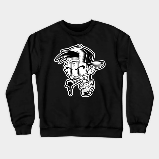 Graffiti man Crewneck Sweatshirt by Mactivo